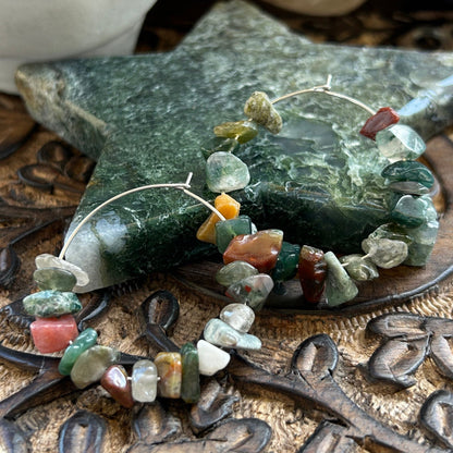 Indian Agate Earrings