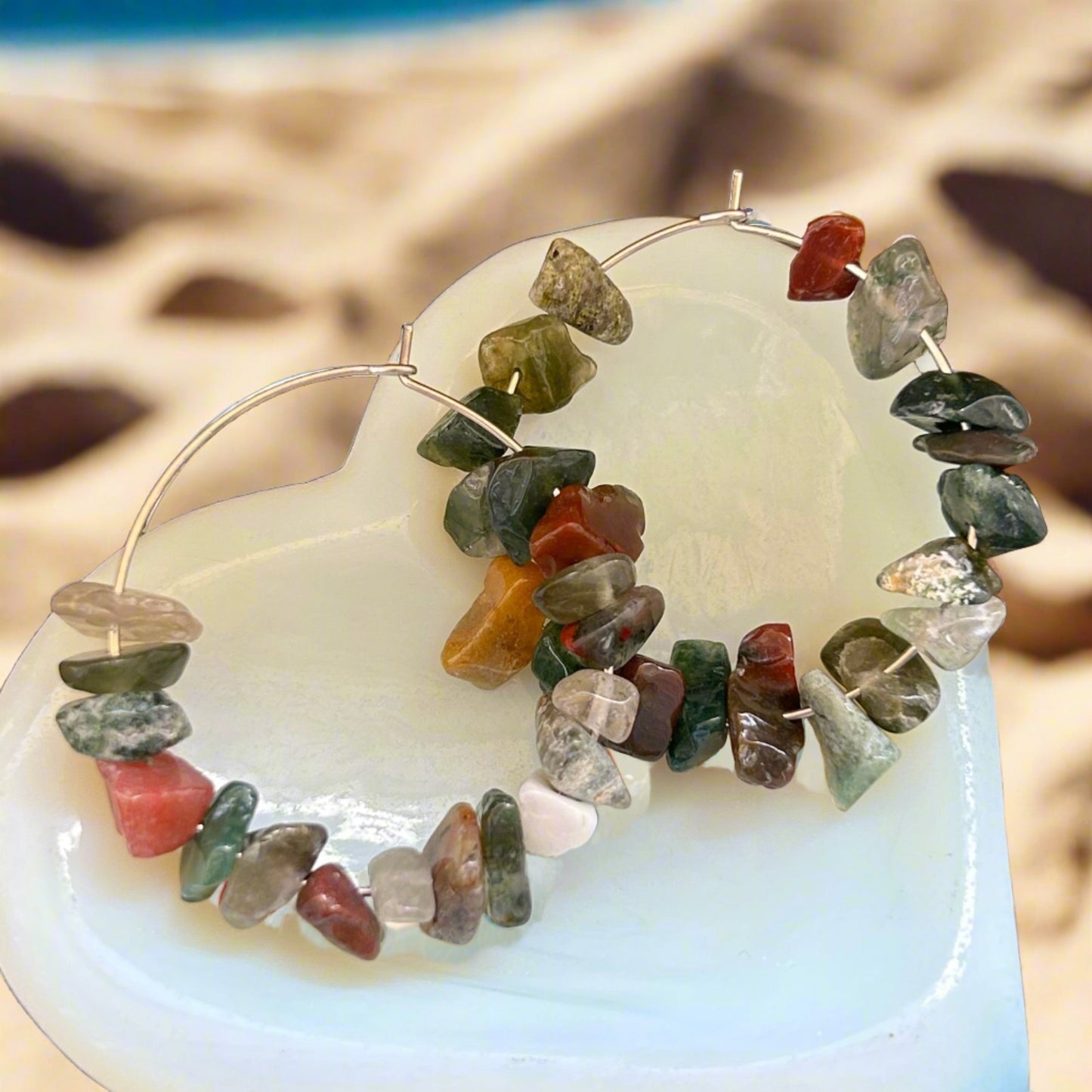 Indian Agate Earrings