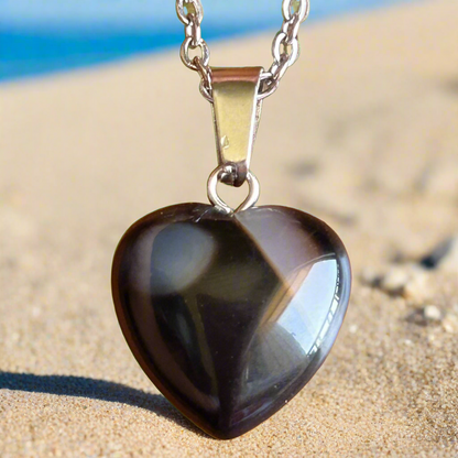 Agate Heart Necklace