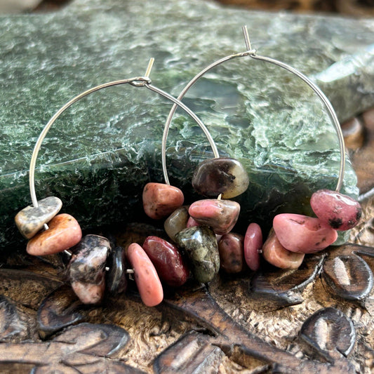 Rhodonite Earrings