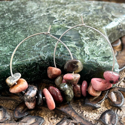 Rhodonite Earrings