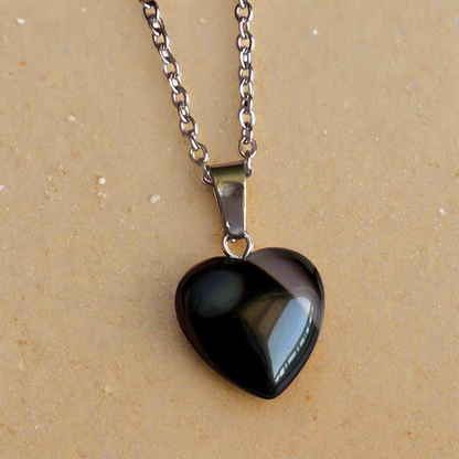 Agate Heart Necklace