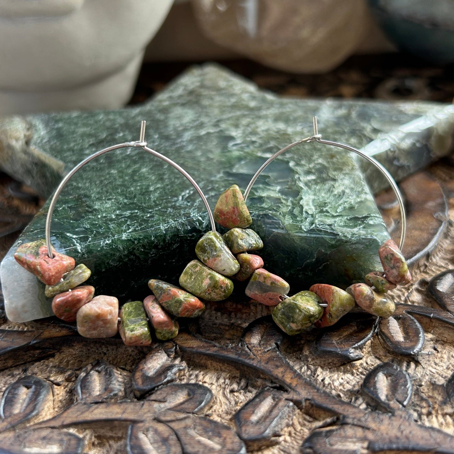 Unakite Earrings