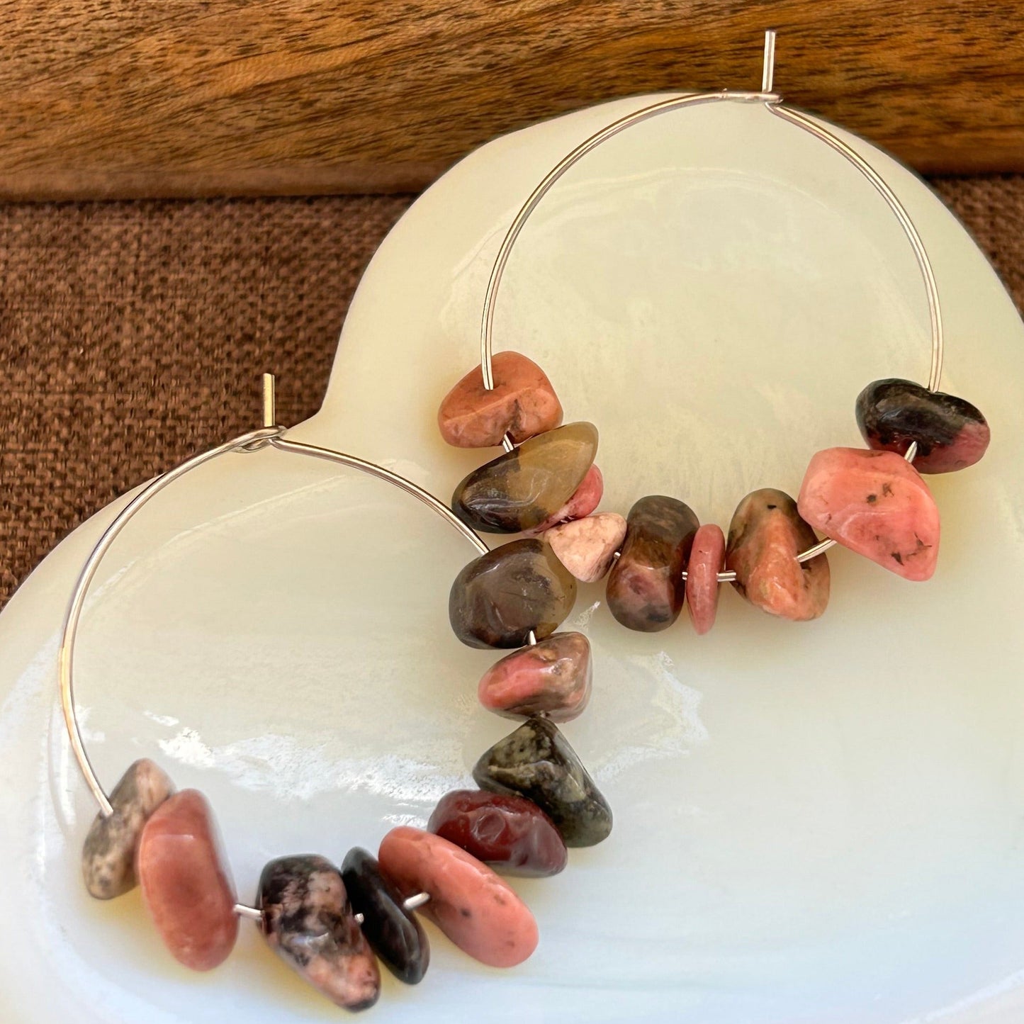 Rhodonite Earrings