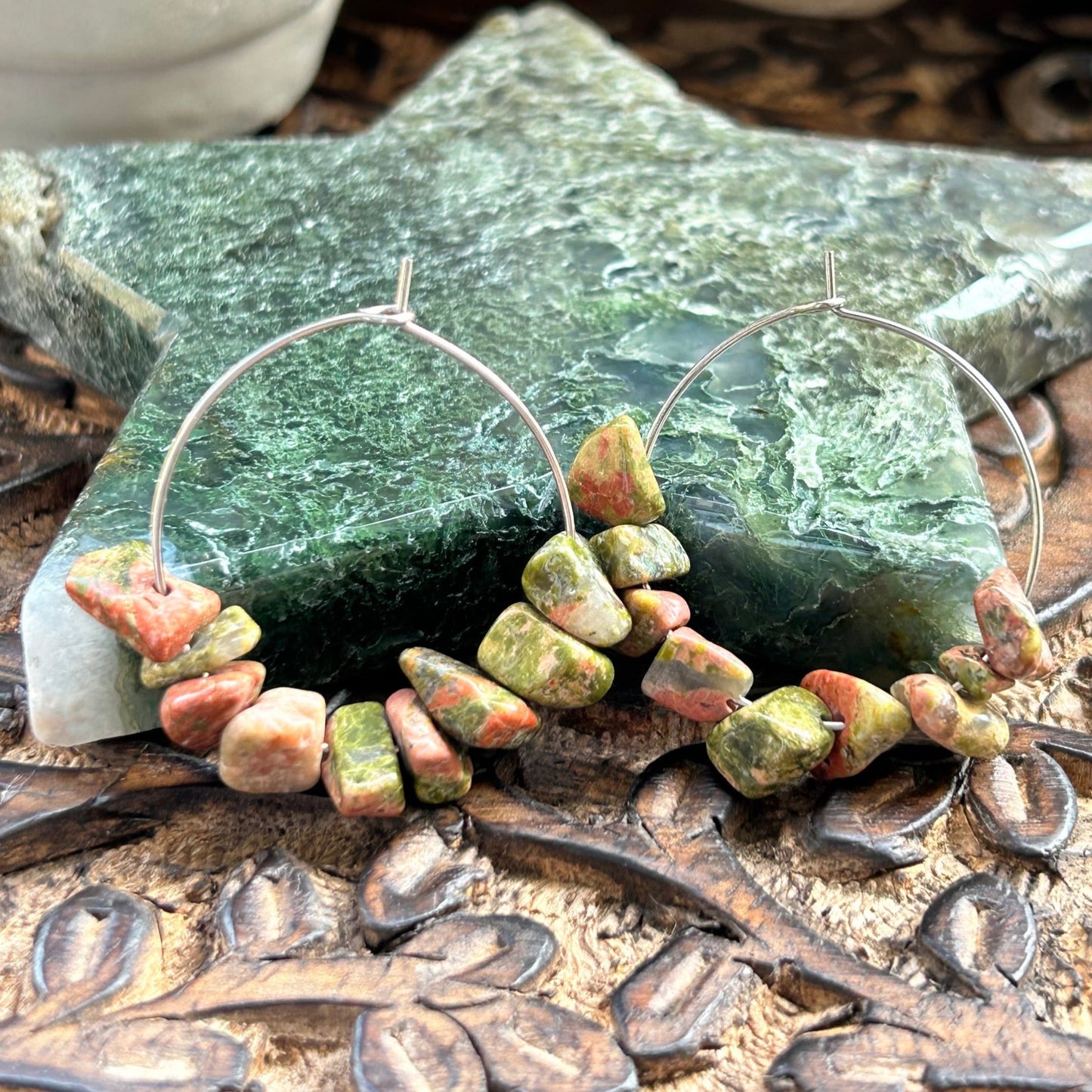 Unakite Earrings