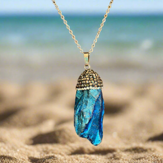 Tanzine Aura Crystal Necklace