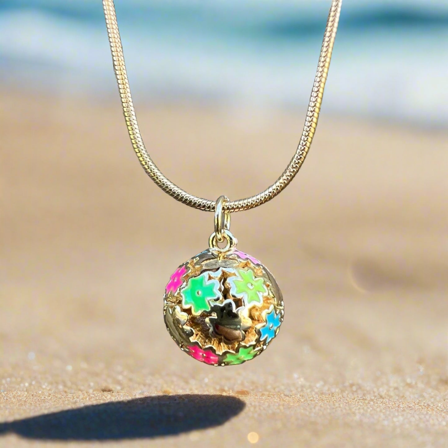 Flowers Sphere Necklace