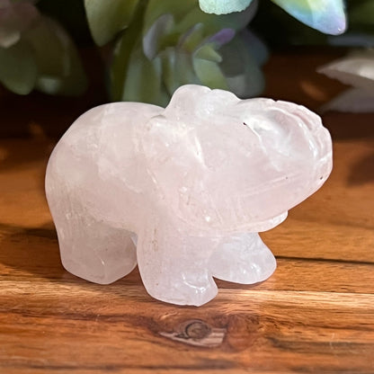 Rose Quartz Elephant