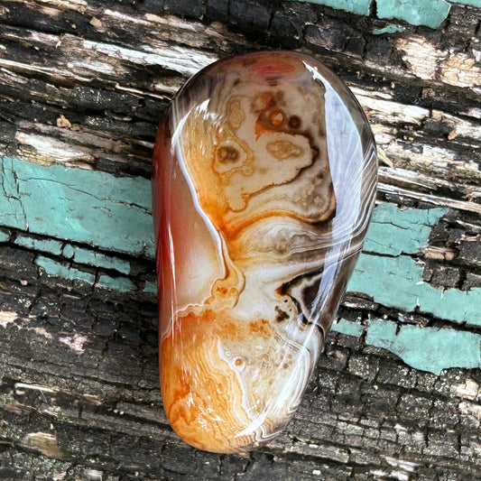 Sardonyx “Silk Agate” Palm Stone