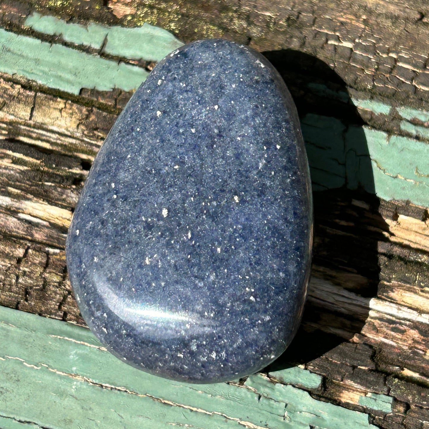 Dumortierite Palm Stone