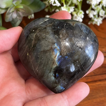 Labradorite Heart