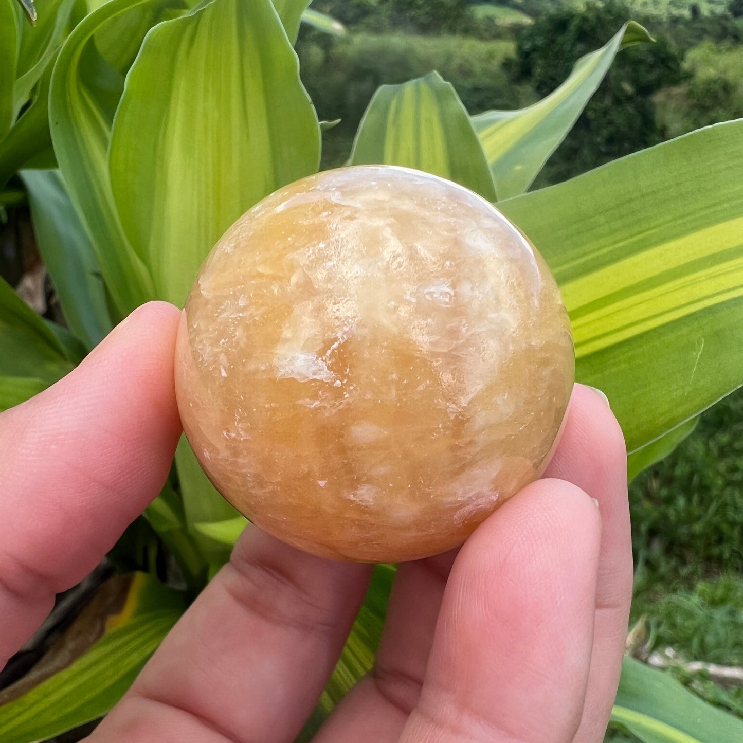 Yellow Calcite Spheres