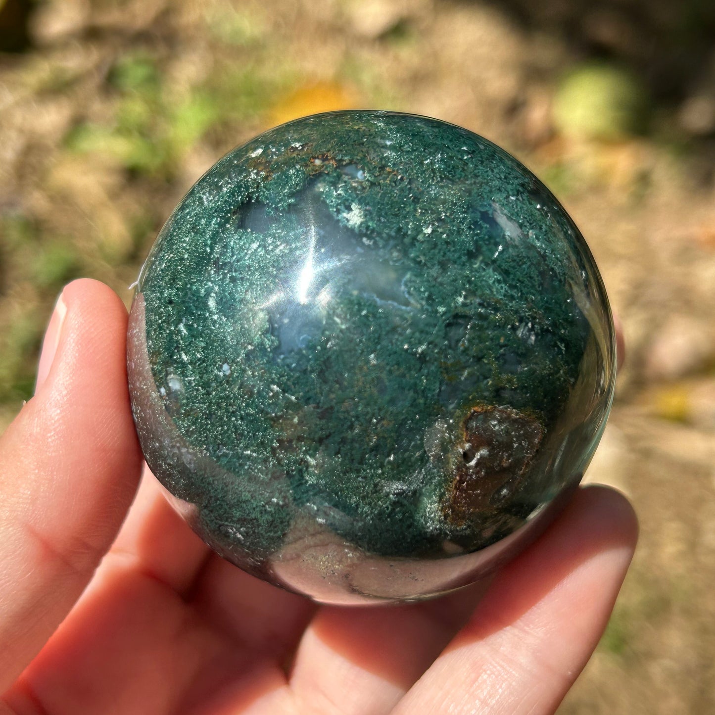 Moss Agate Sphere