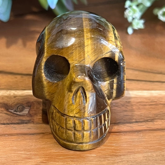 Tiger Eye Skull