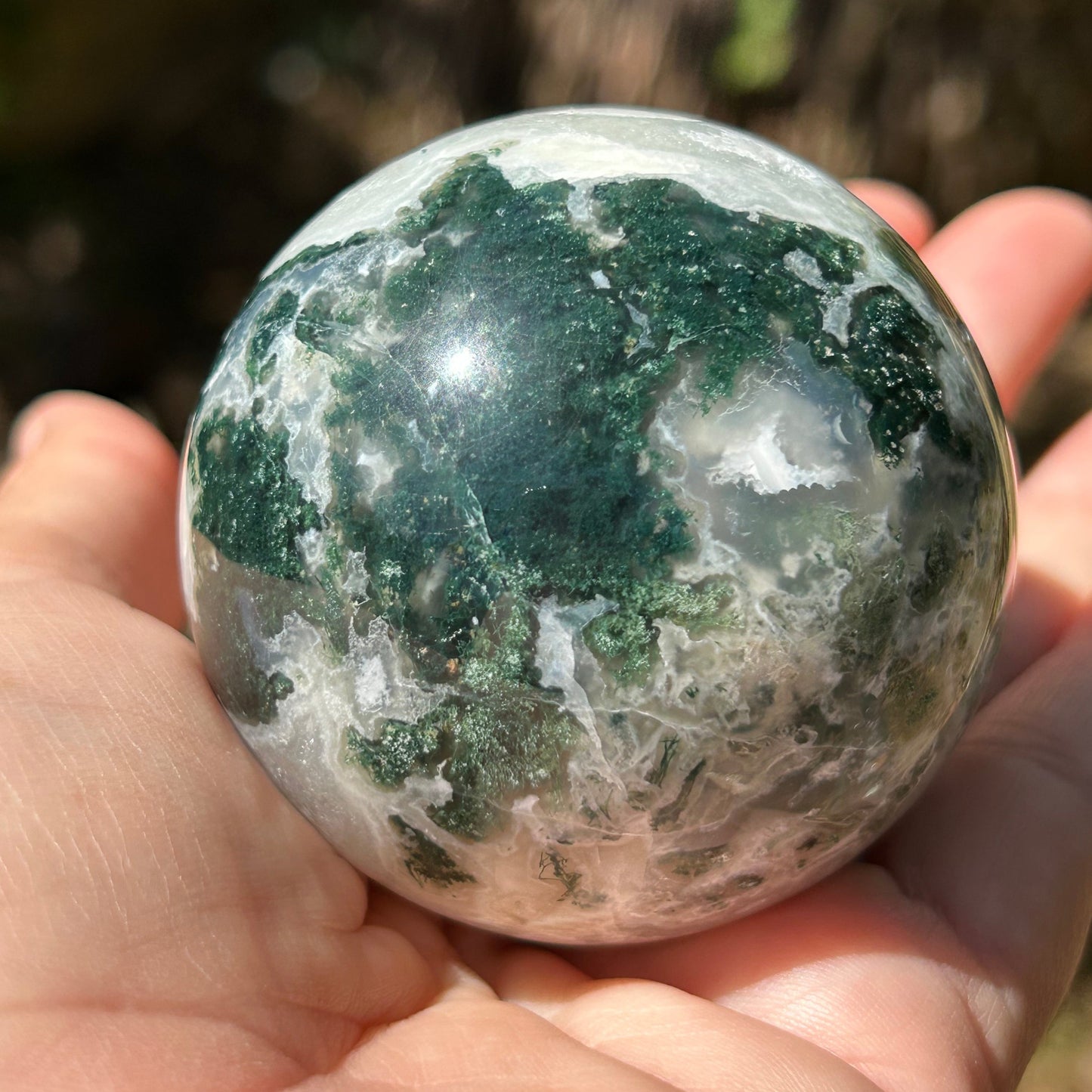 Moss Agate Sphere