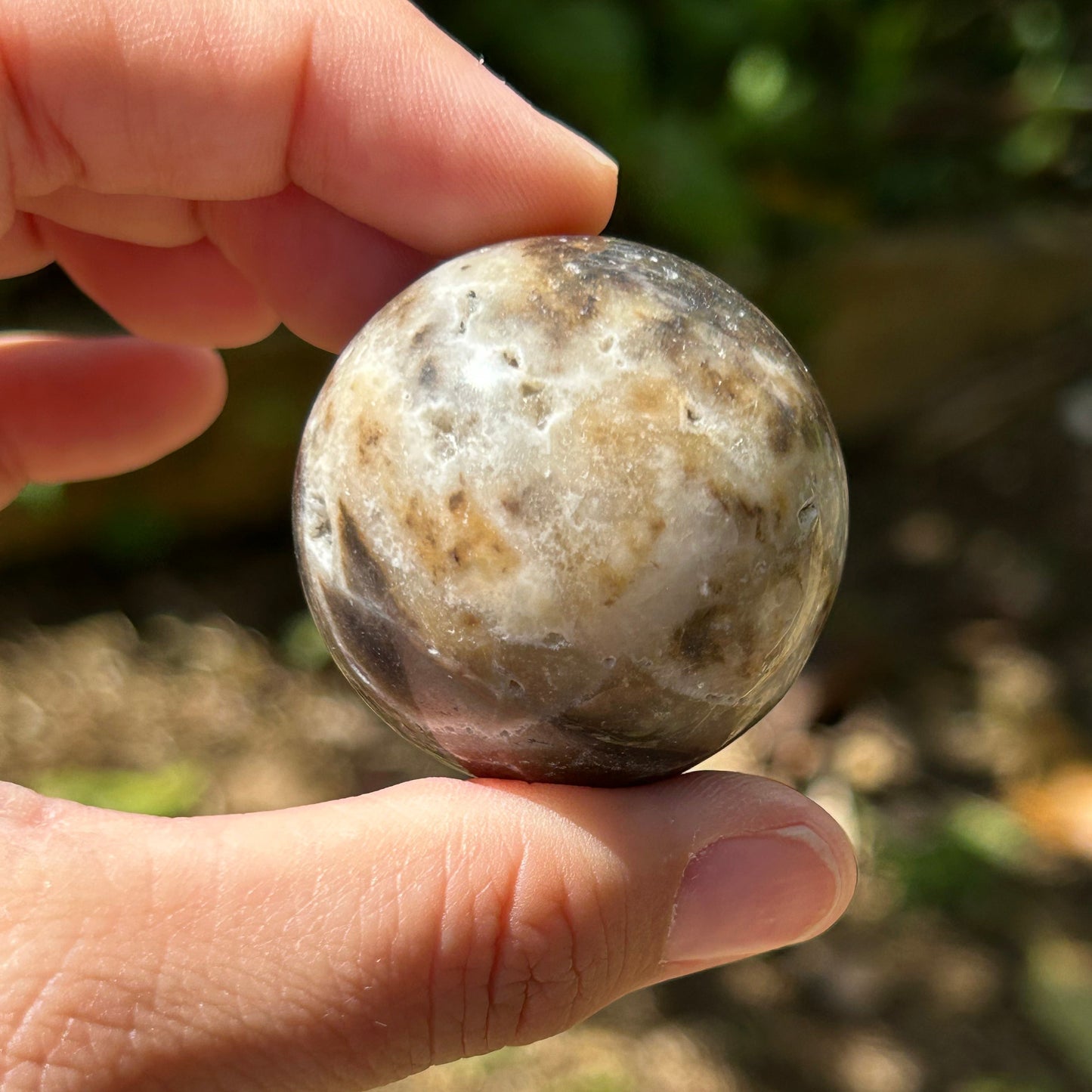 Moonstone Drusy Sphere