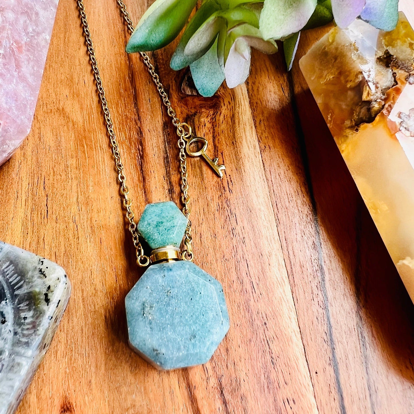 Amazonite Bottle Necklace