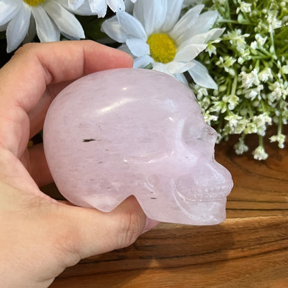 Rose Quartz Skull