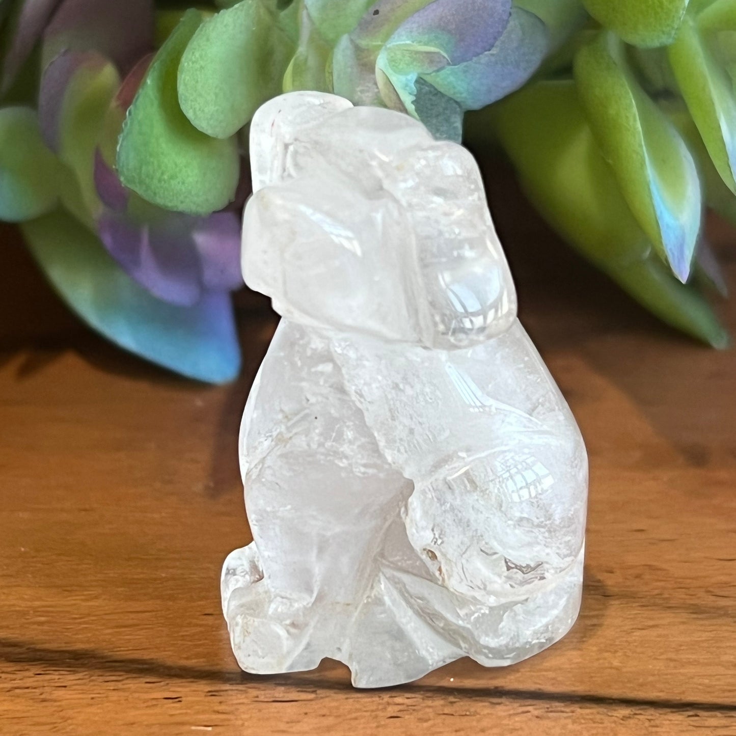 Clear Quartz Dog