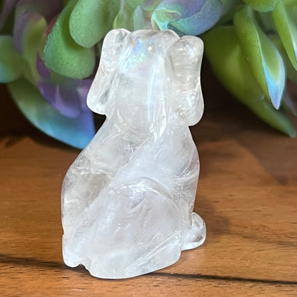 Clear Quartz Dog