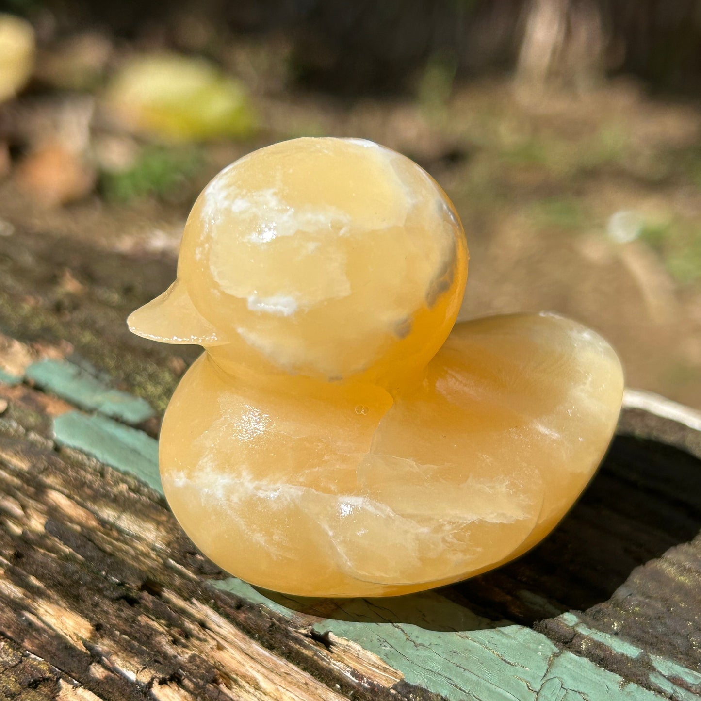 Yellow Calcite Duck