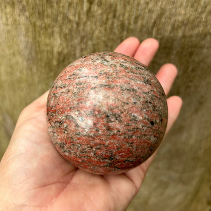 Red Zebra Jasper Sphere