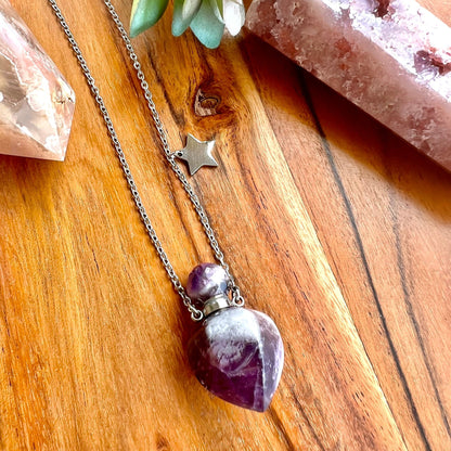 Amethyst Bottle Necklace