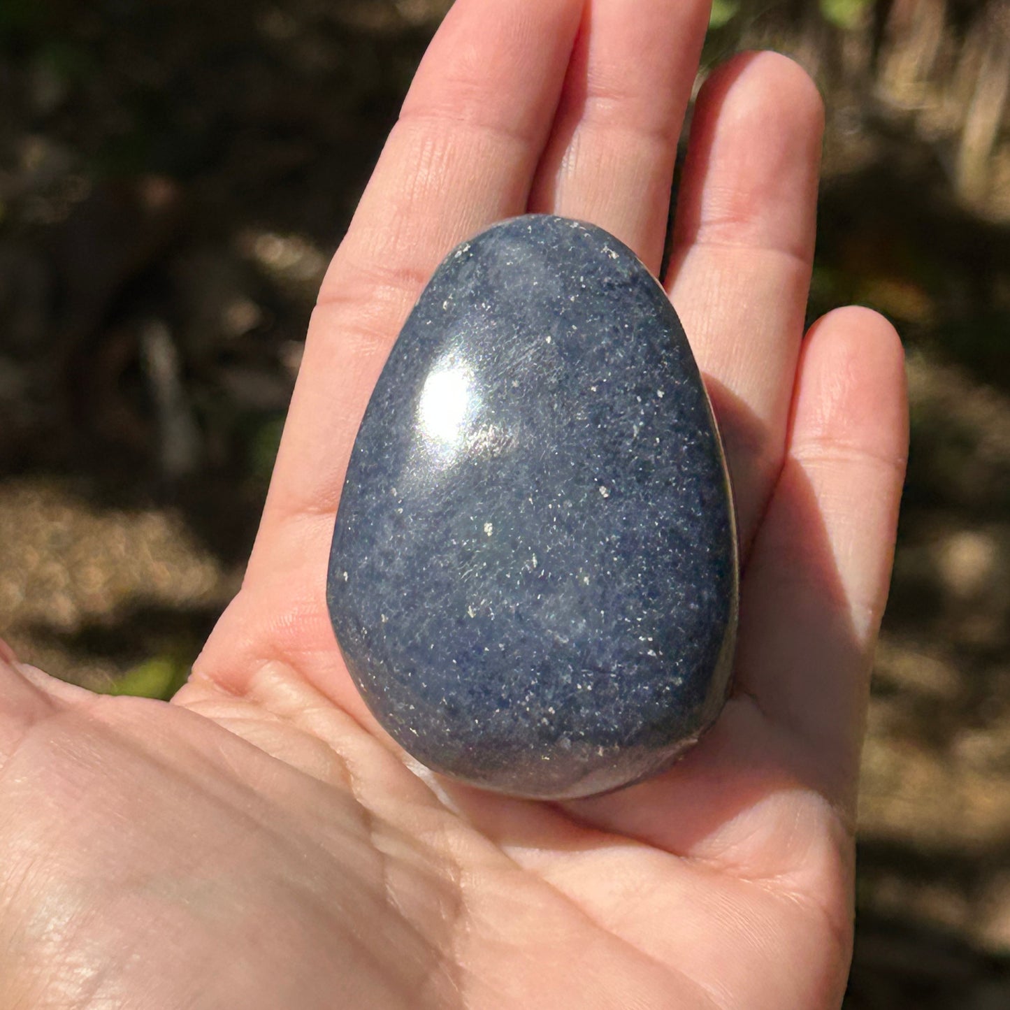 Dumortierite Palm Stone