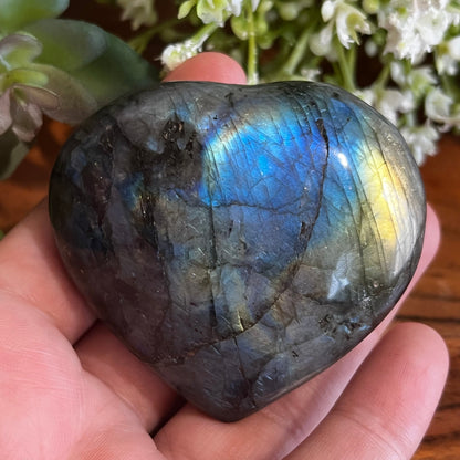 Labradorite Heart