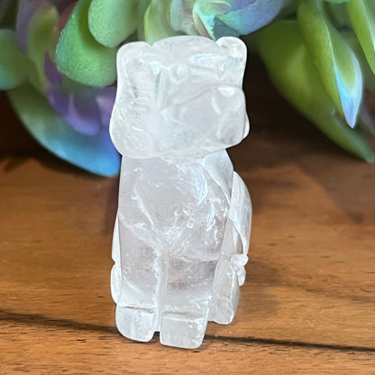 Clear Quartz Dog