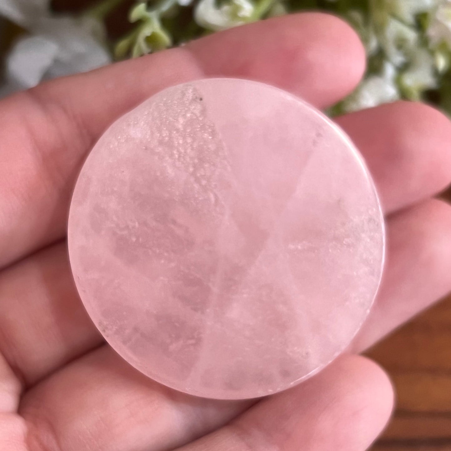 Rose Quartz Pocket Coin