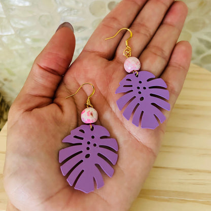 Monstera Leaves Earrings