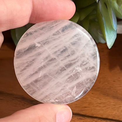 Rose Quartz Pocket Coin