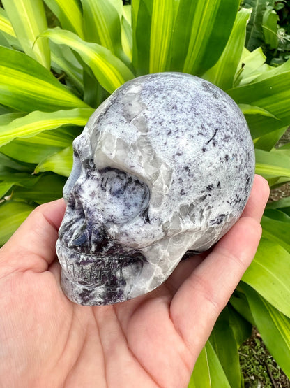 Lepidolite Skull