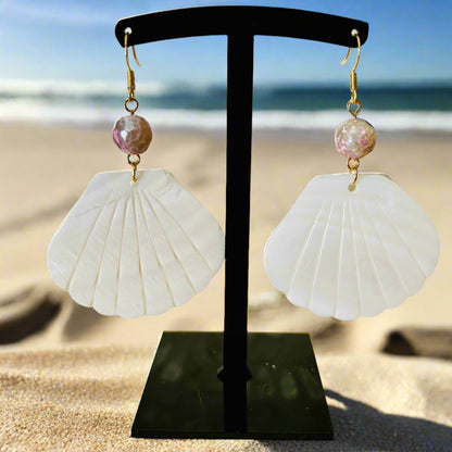 Mother of Pearl Shell Earrings