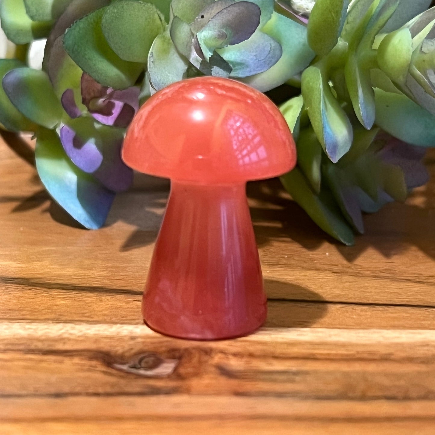 Cherry Quartz Mushroom