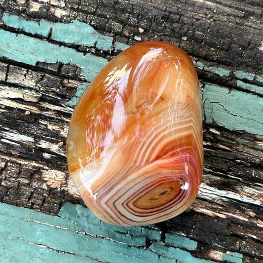 Sardonyx “Silk Agate”Palm Stone”