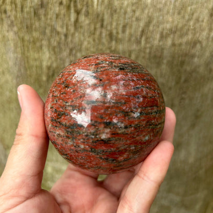 Red Zebra Jasper Sphere