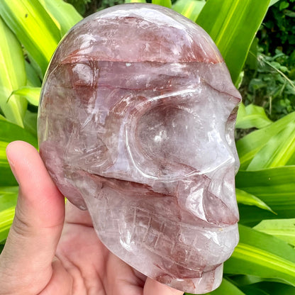 Hematoid Quartz Skull