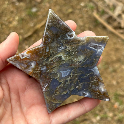 Moss Agate Star