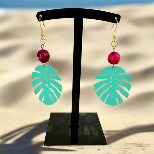 Monstera Leaves Earrings