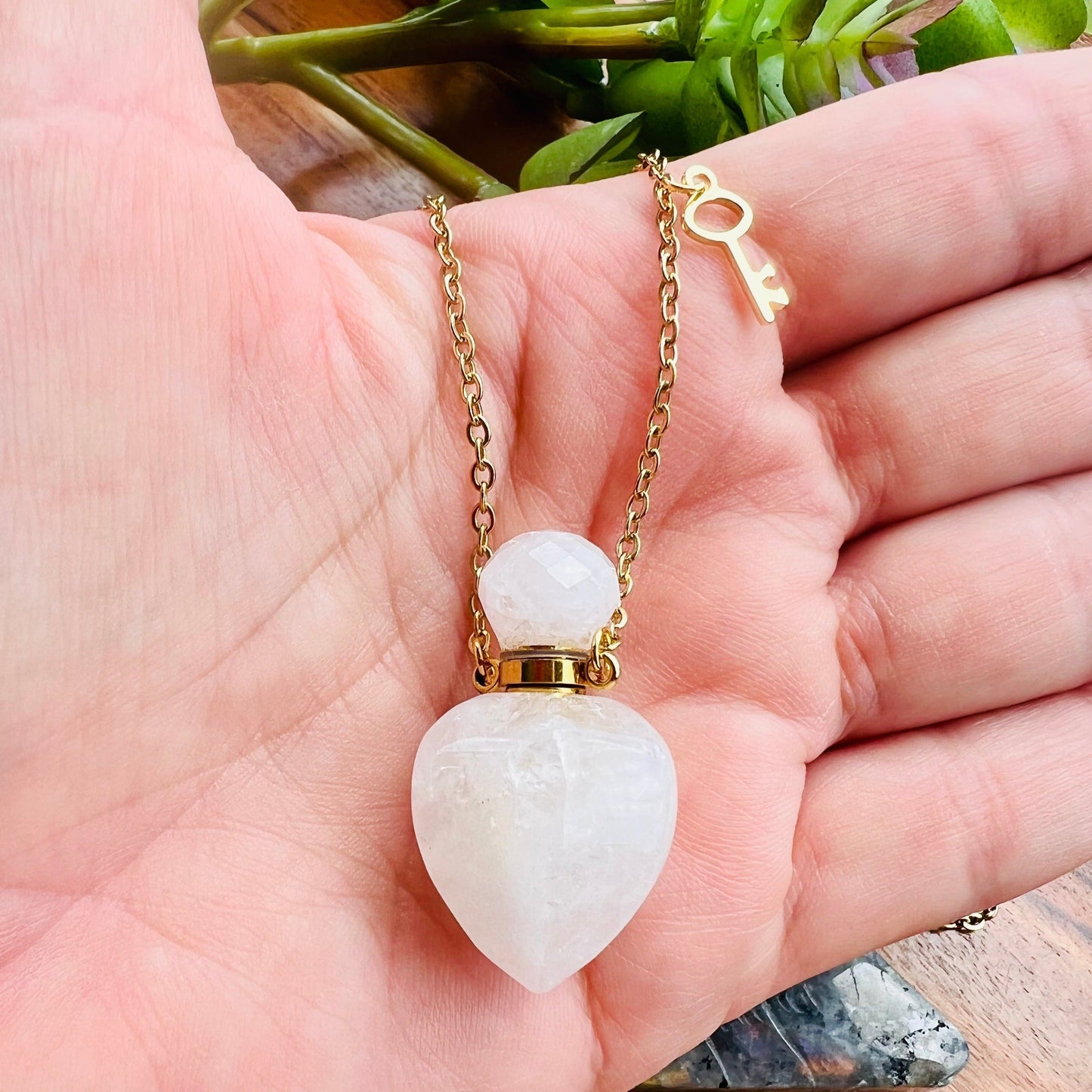 Quartz Bottle Necklace