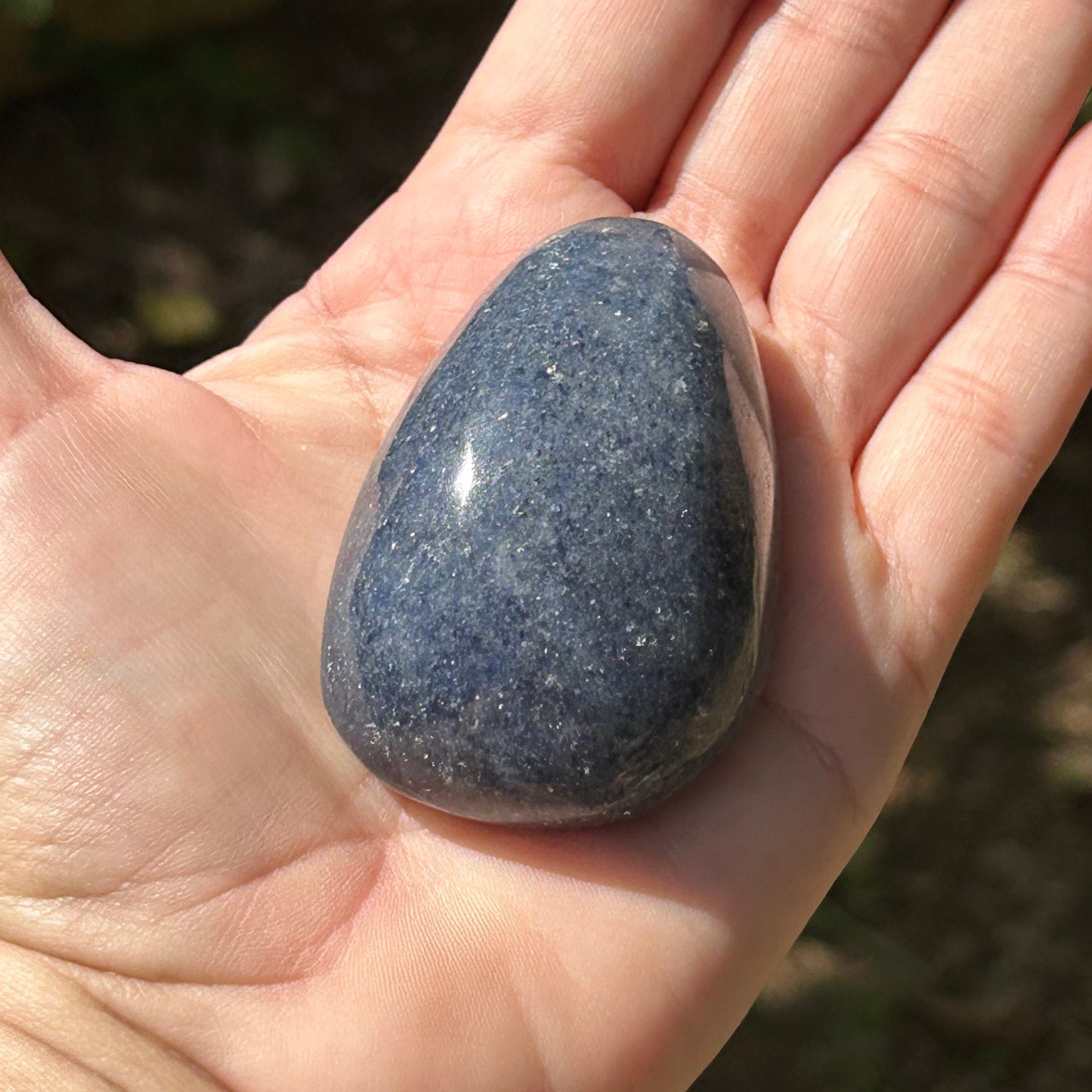 Dumortierite Palm Stone