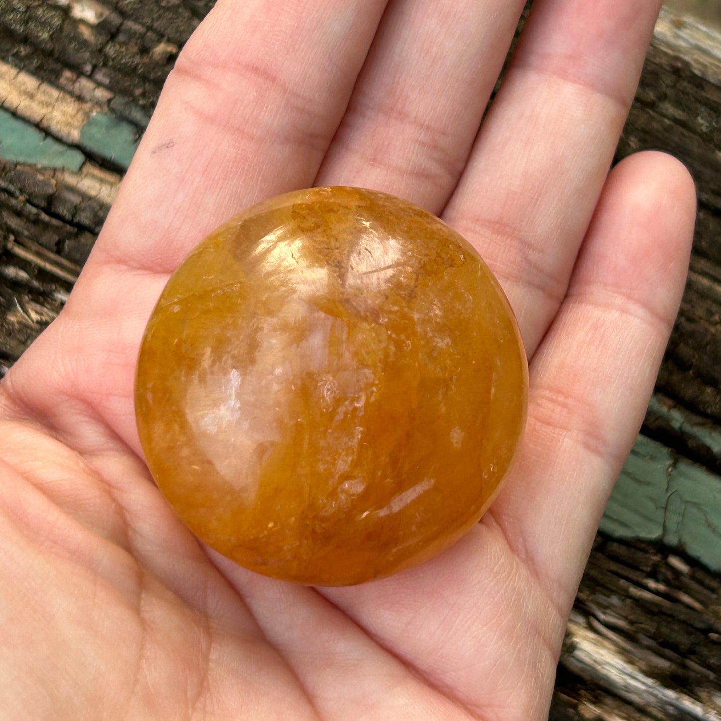 Golden Healer Palm Stone