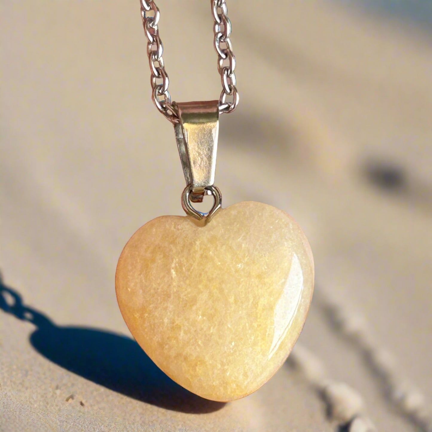 Citrine Heart Necklace