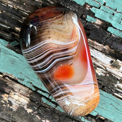 Sardonyx “Silk Agate” Palm Stone