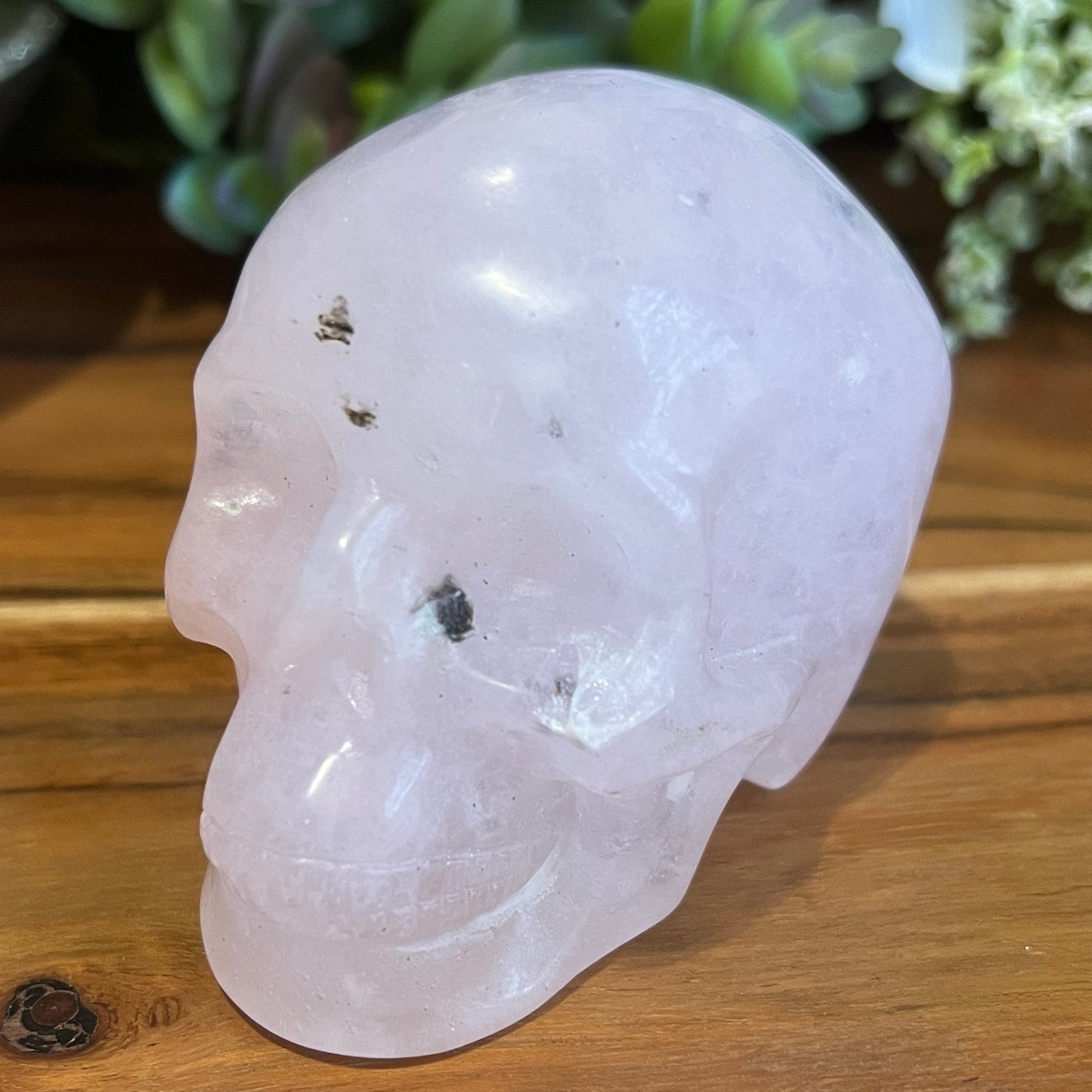 Rose Quartz Skull