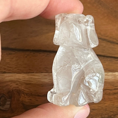 Clear Quartz Dog