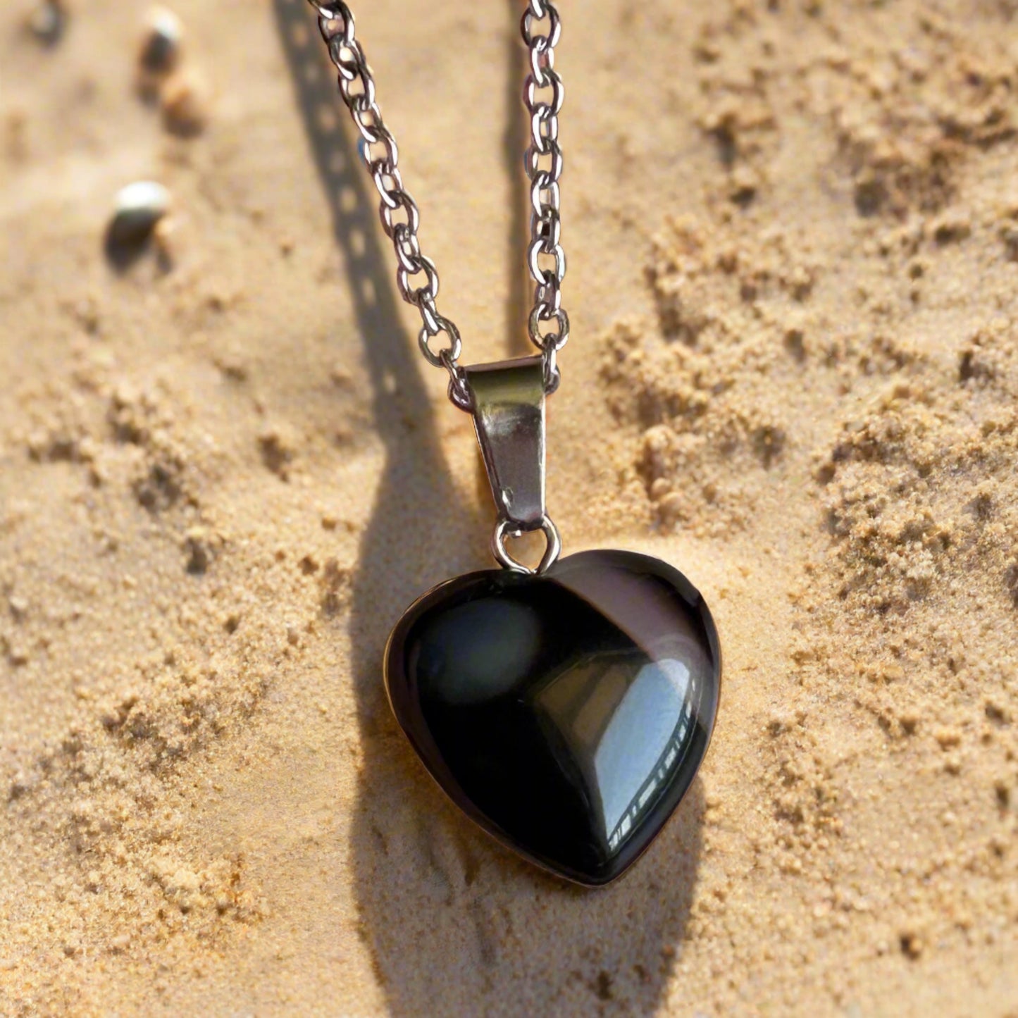 Agate Heart Necklace