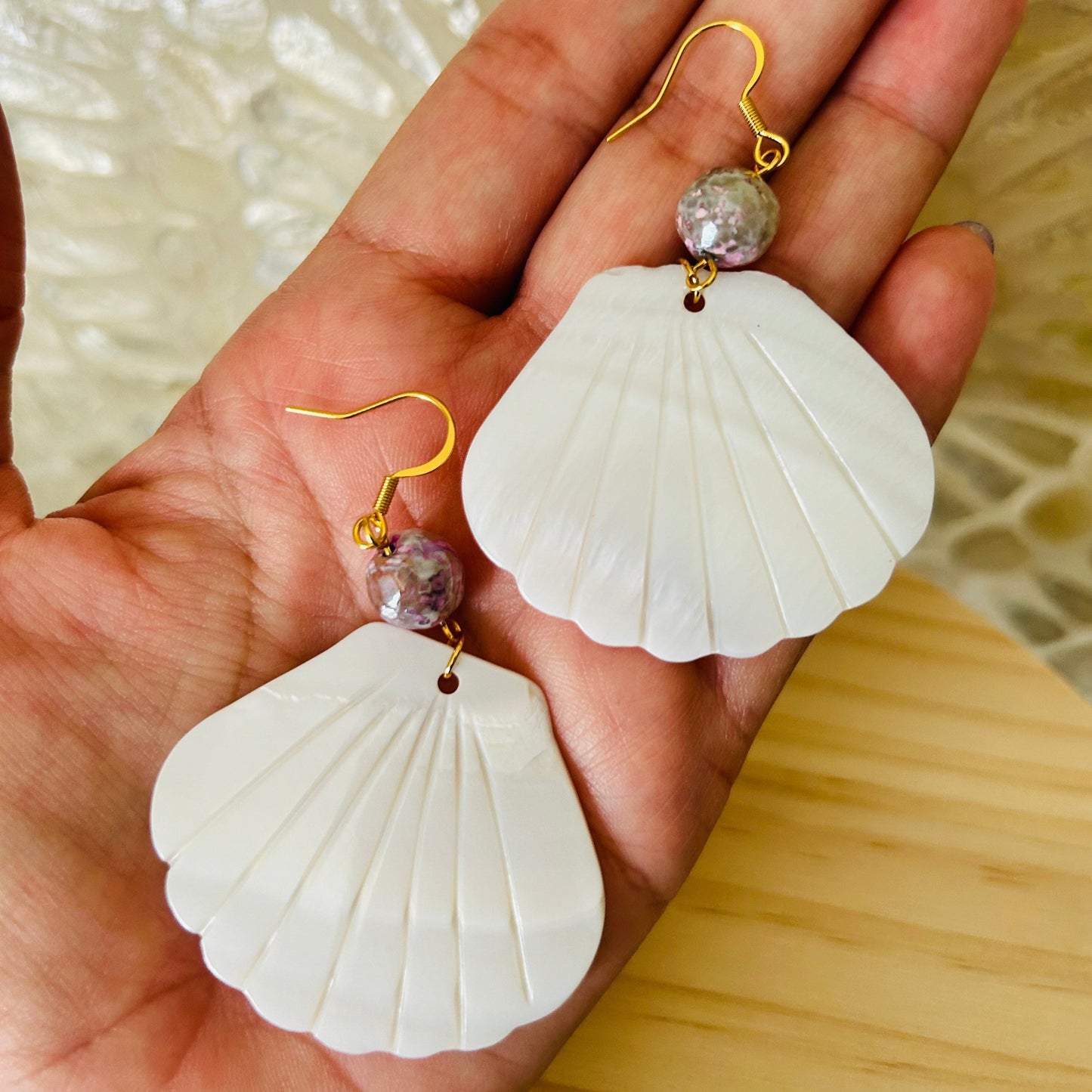 Mother of Pearl Shell Earrings